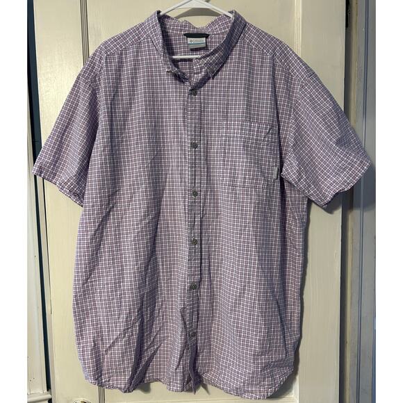 Mens Columbia short sleeved button down shirt size XXL - Picture 1 of 3